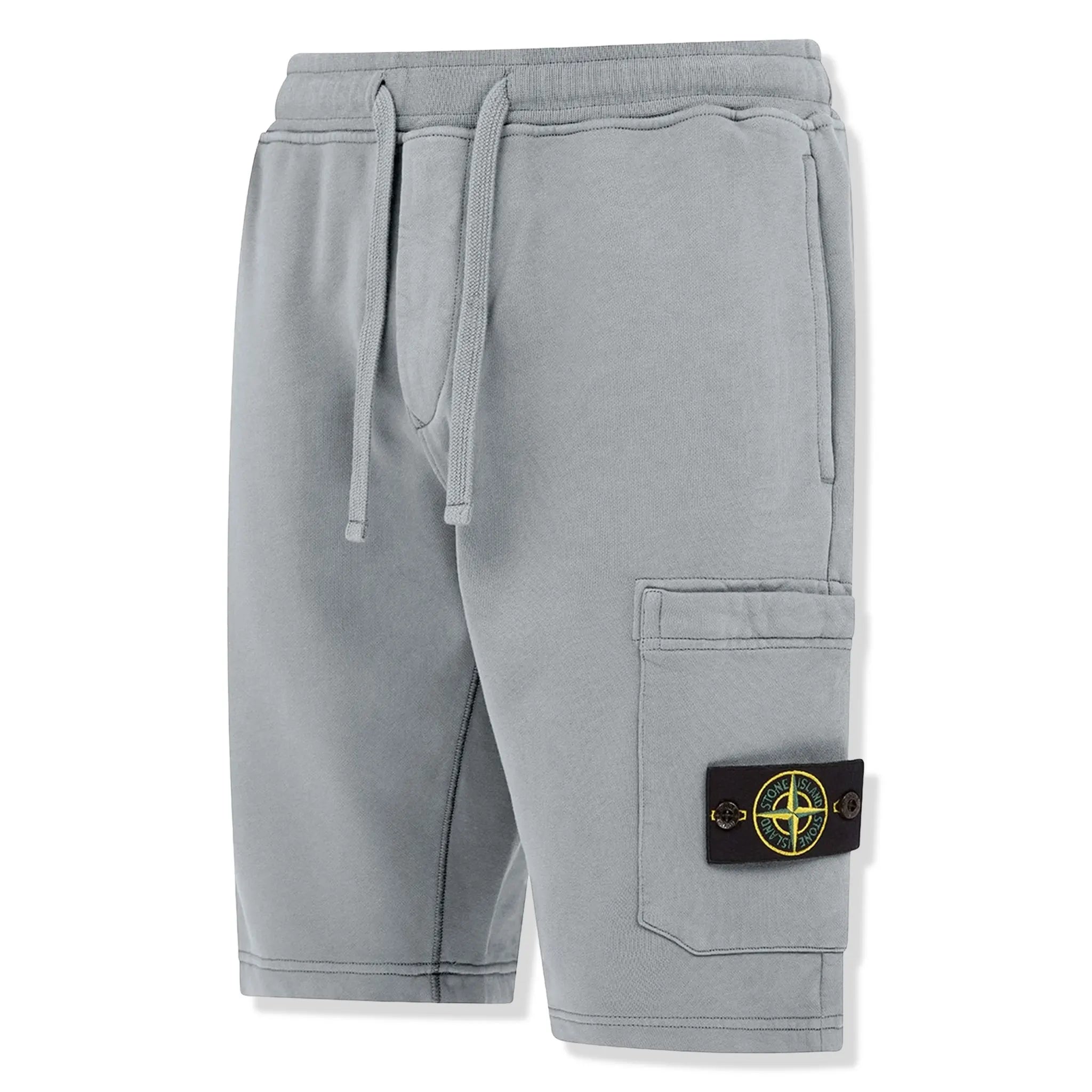 Stone Island Cargo Bermuda Shorts - Light Grey | Men's Casual Summer Shorts for Outdoor Activities & Travel