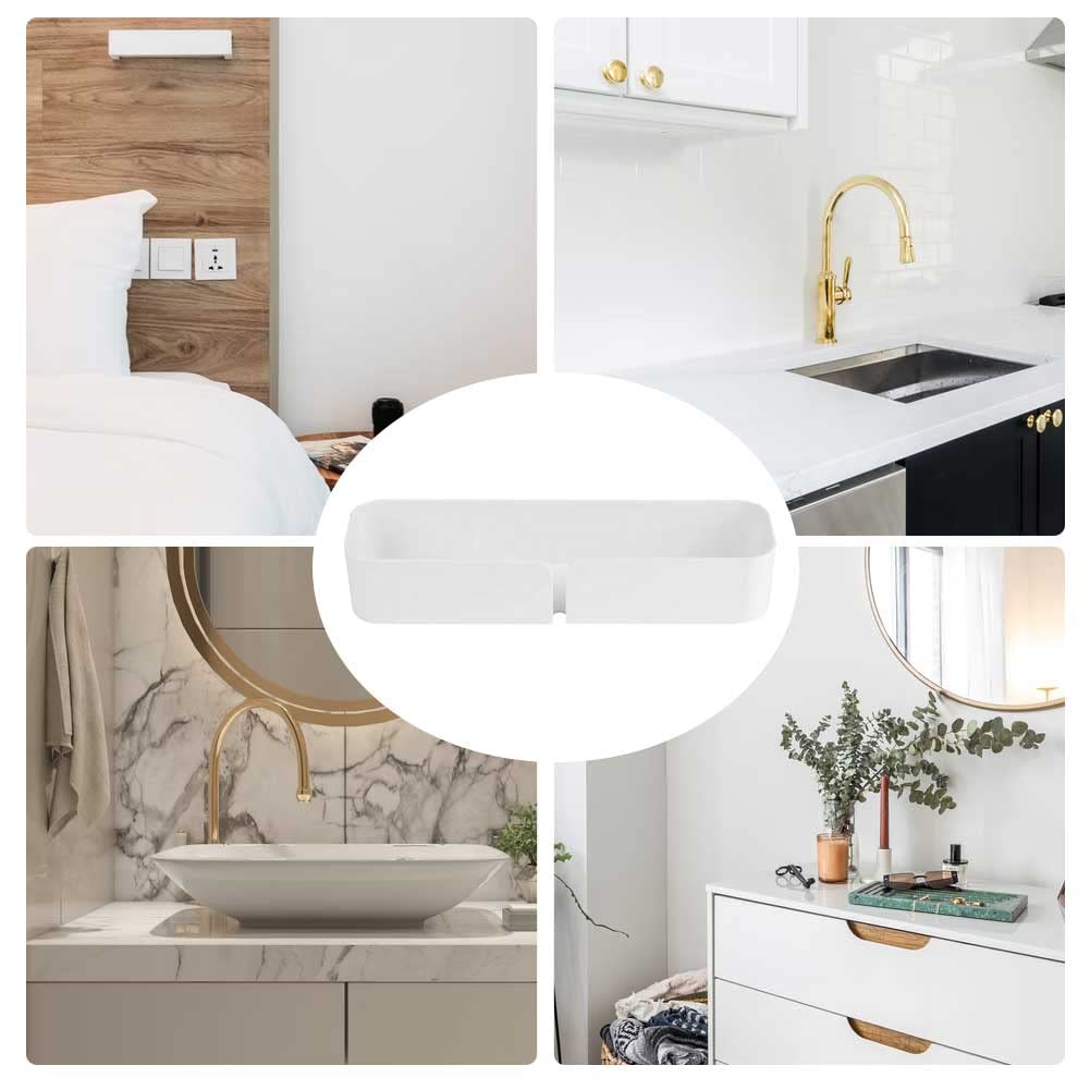 Self-Adhesive Wall Mount Phone Holder with Hook - Plastic Charging Stand & Organizer for Remote, Keys & Cables | Bedroom, Kitchen, Office Storage Solution