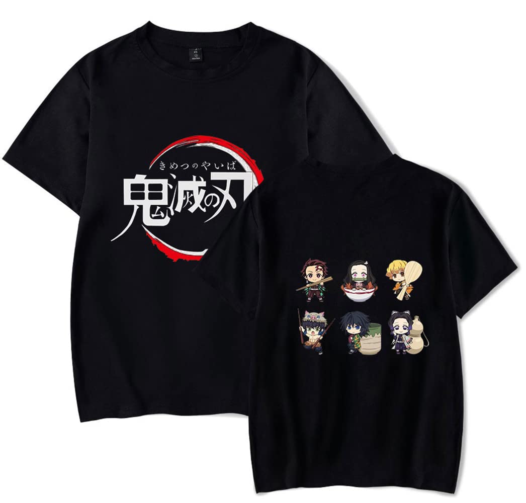 **Premium Anime T-Shirt - Demon Slayer Tanjiro, Nezuko, Zenitsu & Inosuke Japanese Manga Graphic Tee for Men & Women | Casual Wear, Cosplay & Anime Fan Gifts**