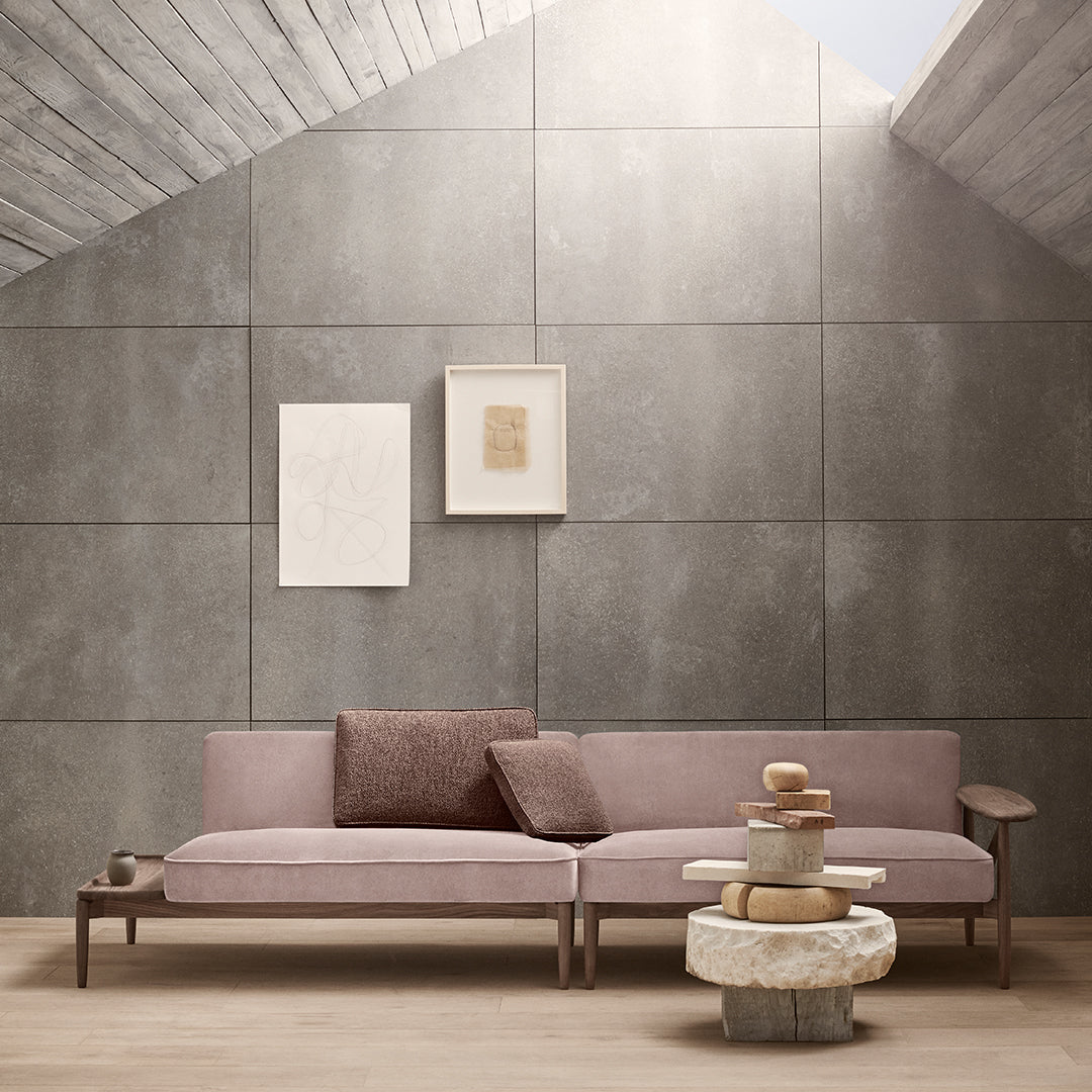E331 Embrace Modular Sofa with Left Side Table - 58.3