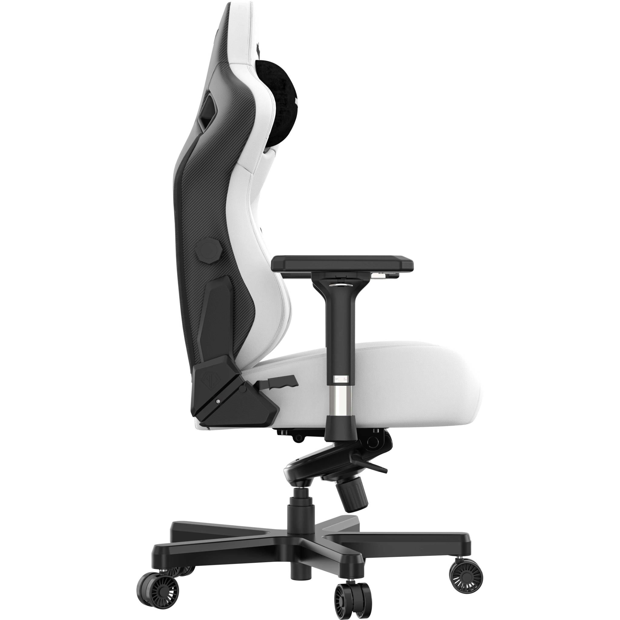 Anda Seat Kaiser 3 Series Premium Ergonomic Gaming Chair - White (Large Size) for PC, PS5, Xbox & Office - Comfortable Racing Style Chair with Lumbar Support