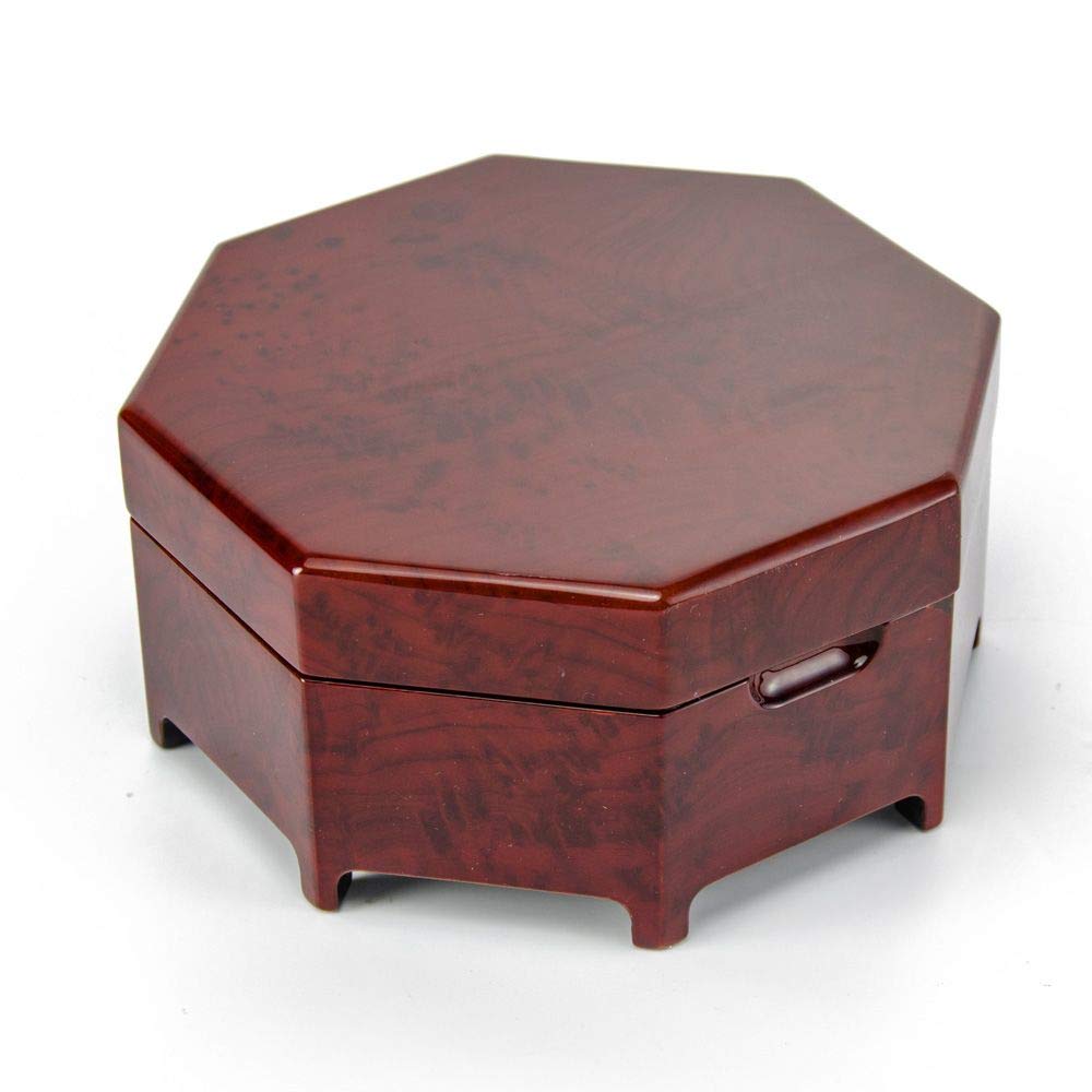 Enchanting Octagonal Zen-Inspired Classic Musical Jewelry Box with Multiple Song Options - Perfect Gift for Daughter, Birthday & Special Occasions