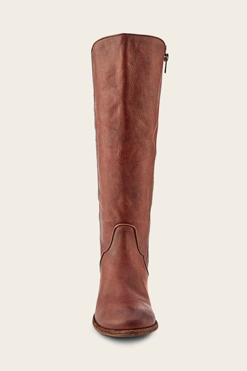 Premium Carson Piping Tall Wide Calf Boots - Pre-Owned & Authentic | Perfect for Winter Fashion, Office Wear & Outdoor Activities