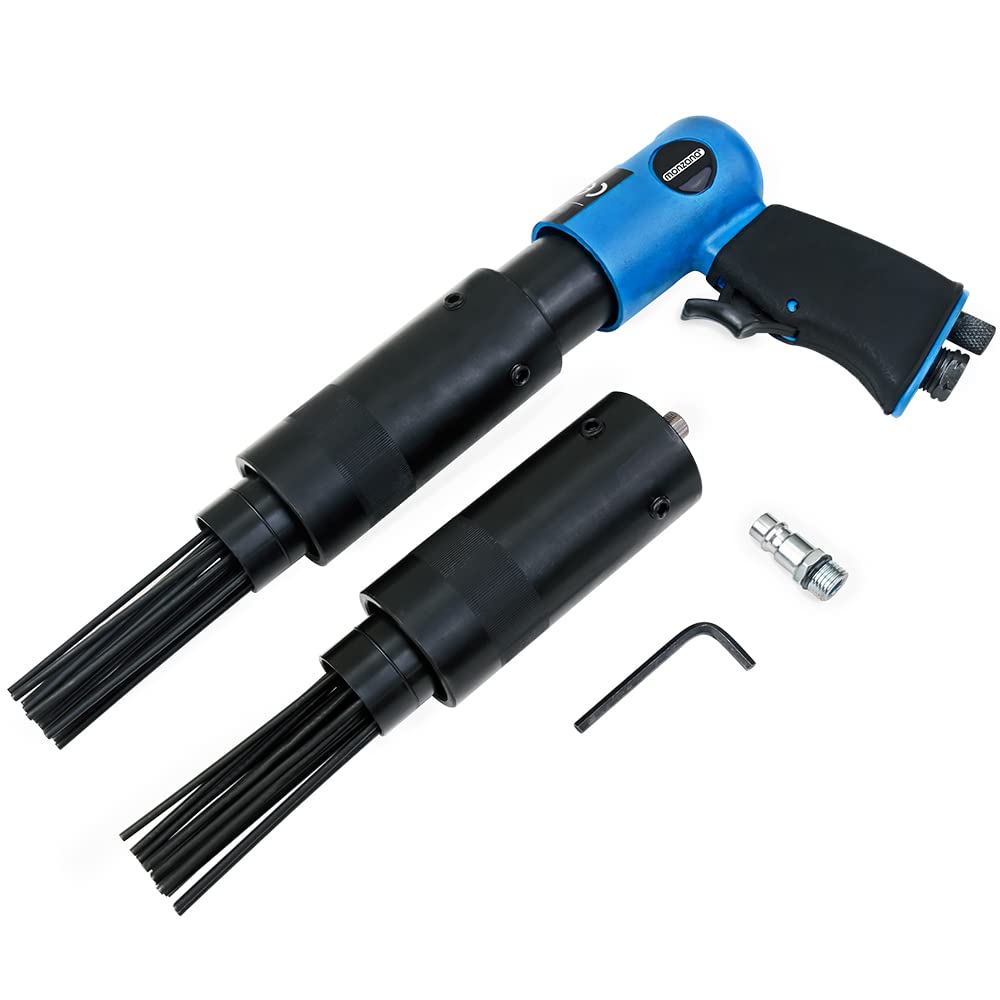 MONZANA® Pneumatic Needle Scaler 4,000 RPM 260 L/min Air Chisel Hammer for Rust & Paint Removal - Includes Replacement Head - Ideal for Automotive, Metalworking & Surface Prep