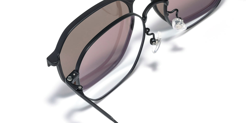 JINS Switch FASHION Metal Frame Glasses - Lightweight 220mm Temple 93mm Lens - Perfect for Work, Reading & Everyday Wear
