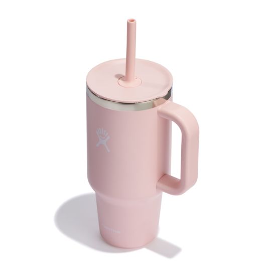 32oz All Around™ Travel Tumbler with Lid & Straw - Insulated Stainless Steel Vacuum Cup - Keeps Drinks Hot/Cold for Hours - Perfect for Coffee, Hiking, Gym & Office Use