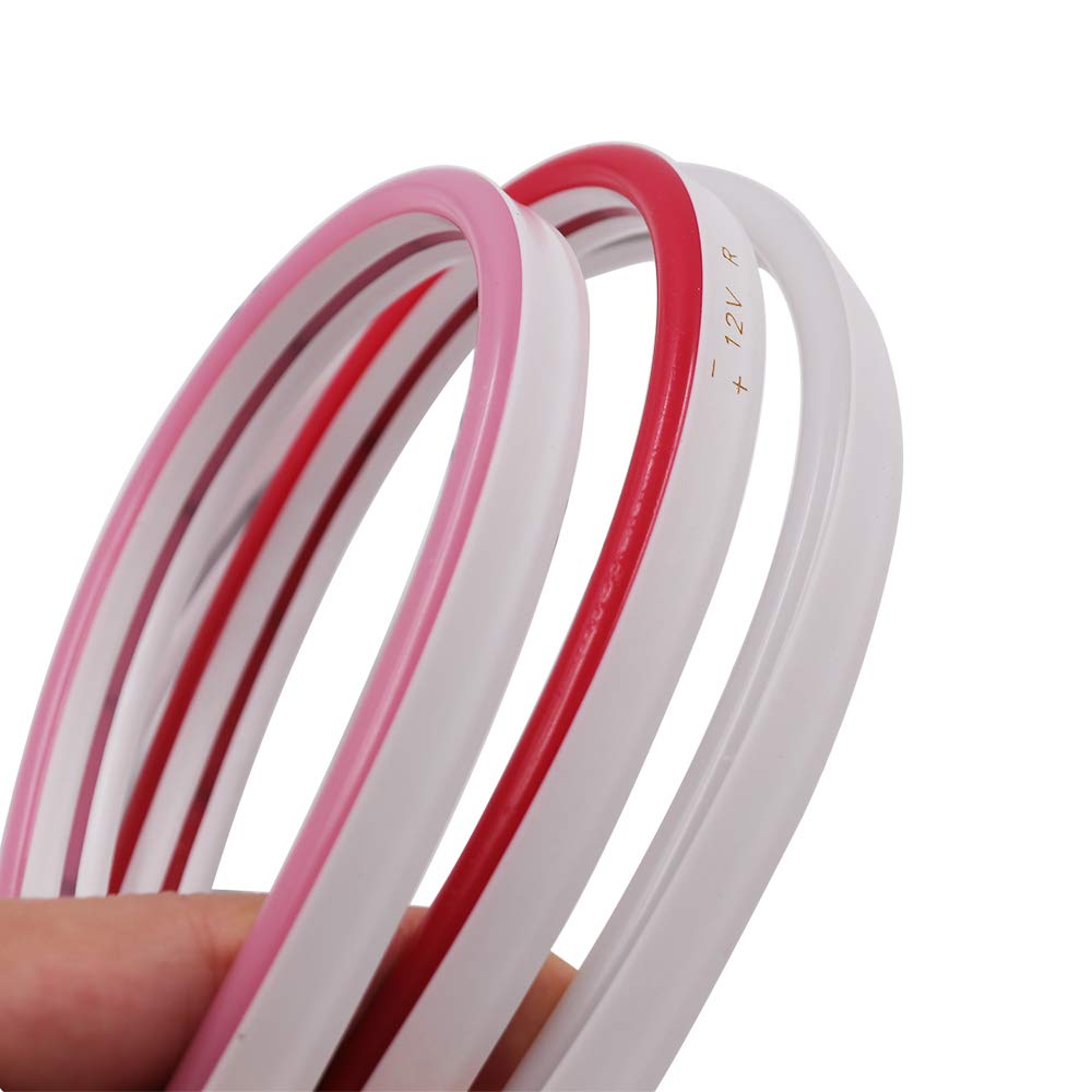 XUNATA 164ft LED Neon Rope Light - 6000K Daylight White, Waterproof 12V Flexible Strip with 6000 SMD 2835 LEDs for Outdoor Garden, Patio, Party, Christmas & Thanksgiving Decorations (White) - Perfect for Landscape Lighting, Holiday Displays & Backyard Ambiance