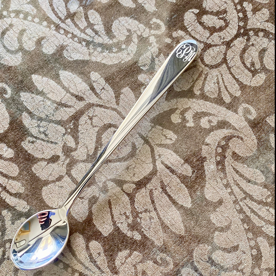 Sterling Silver Long Handle Baby Spoon - Safe & Durable Infant Feeding Utensil for Toddlers - Perfect for First Foods, Baby Led Weaning & Travel