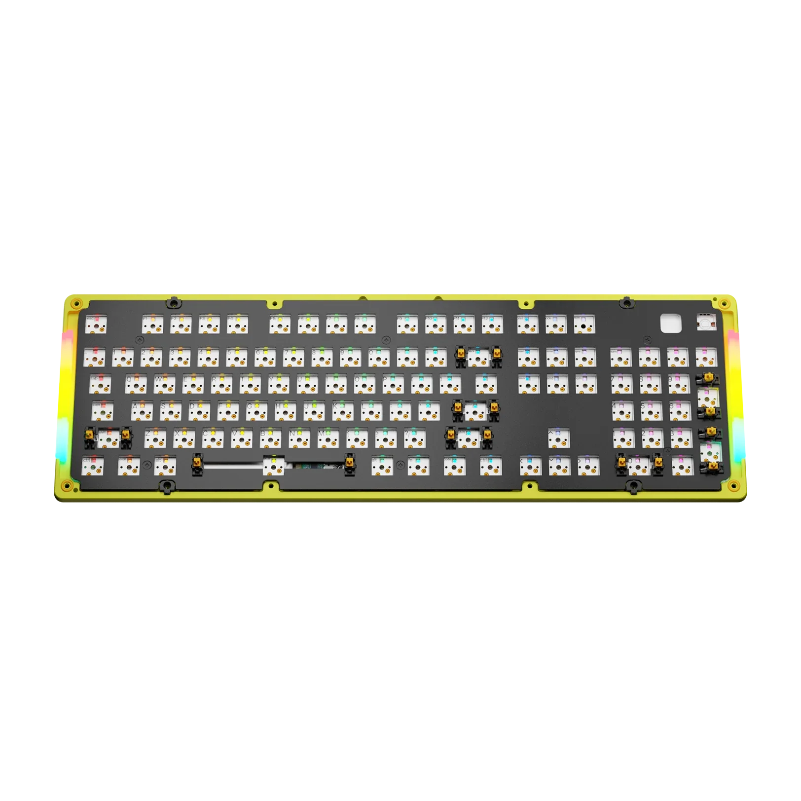 GMMK 3 Limited Edition Metal Bottom Case - Volt Lime Color (100% Size) | Perfect for Custom Mechanical Keyboard Builds & Gaming Setups