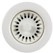 Hamat BAS 2001 WH 3.5-Inch White Basket Strainer - Perfect for Kitchen Sinks, Bathroom Drains & DIY Plumbing Projects
