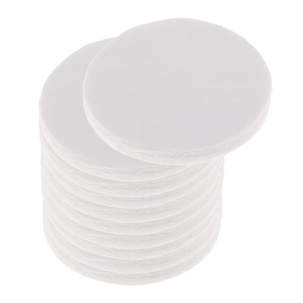 100-Pack Round Microwave Oven Insulation Paper Sheets - High-Temp Ceramic Fiber Blanket for Glass Fusing, Pottery & Kiln Work - Perfect for DIY Art Projects, Jewelry Making & Small Batch Ceramic Production