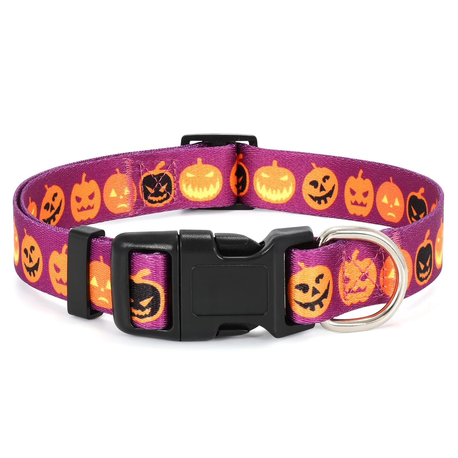 WHIPPY Adjustable Floral Dog Collar for Small Medium Large Dogs - Lightweight Nylon Flower Print Pet Collar with Quick Release Buckle, Soft Comfortable Puppy Accessory - Perfect for Daily Walks, Outdoor Adventures & Special Occasions