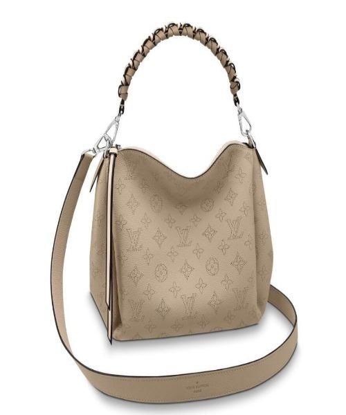 Louis Vuitton Babylone Chain BB Mahina Leather Crossbody Bag in Galet - Perfect for Everyday Use & Special Occasions