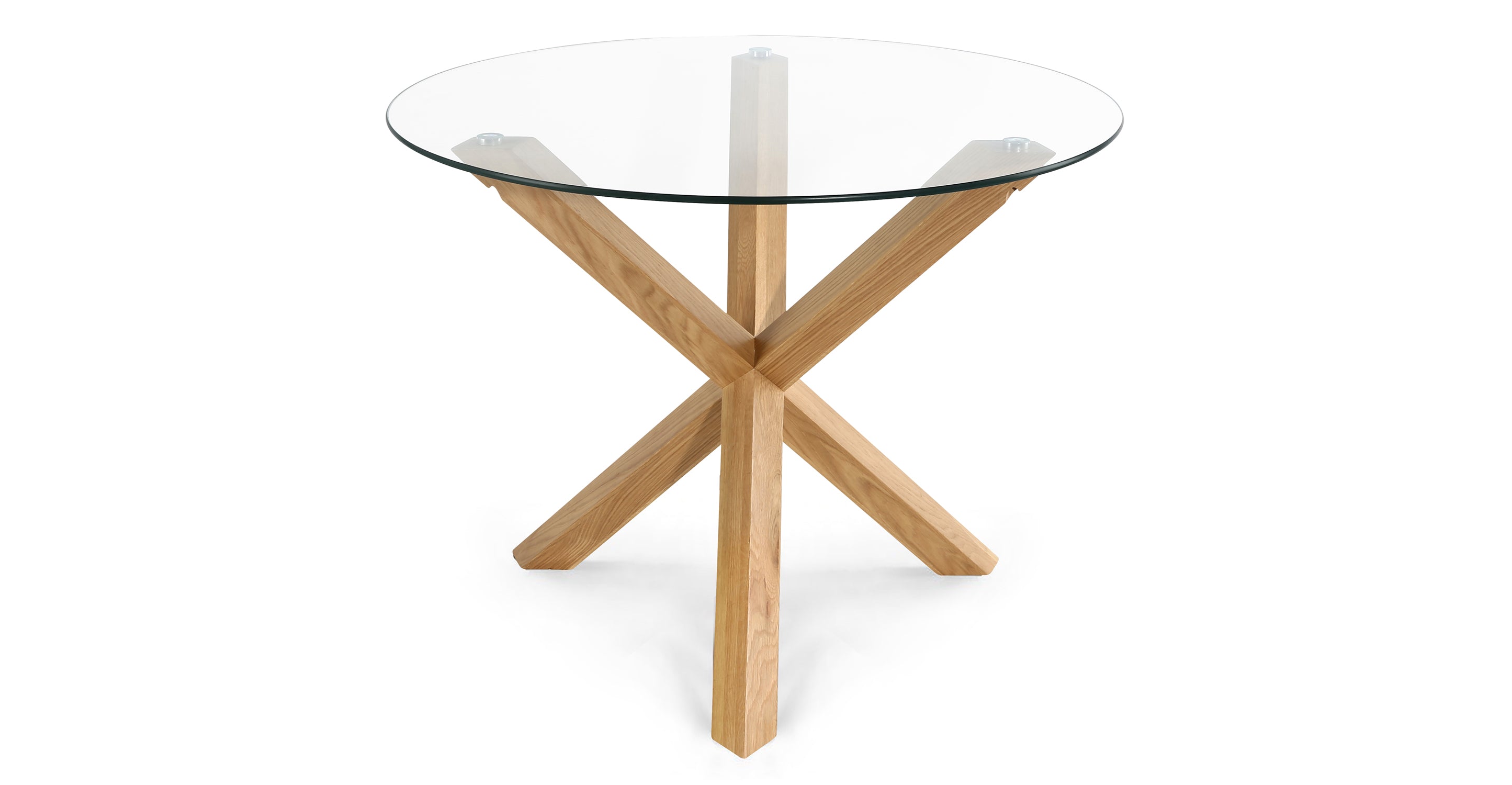 Kennedy 37.4 Inch Round Dining Table - Modern Wood Kitchen Table for Small Spaces - Perfect for Breakfast Nook, Apartment Dining, and Cozy Family Meals
