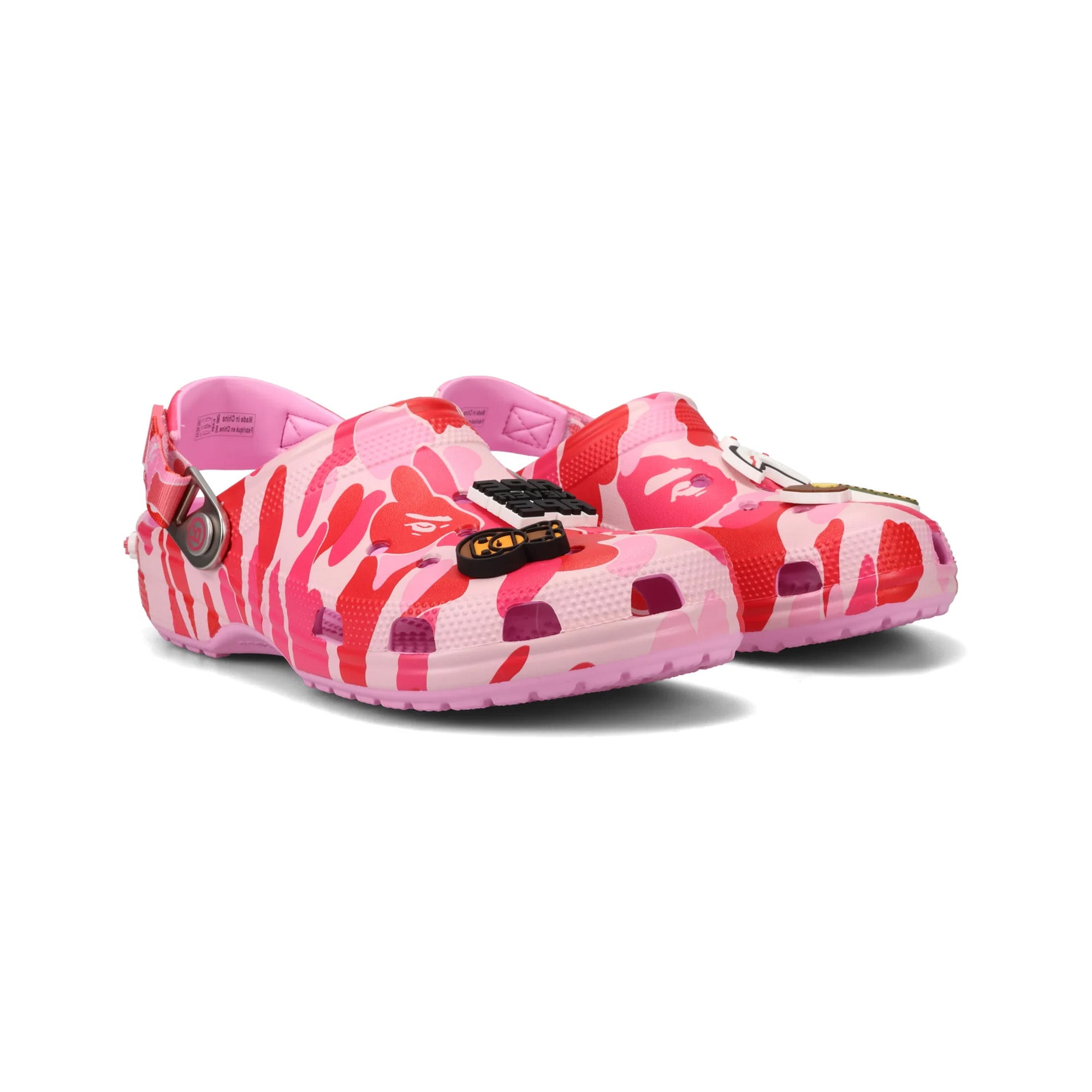 Crocs Classic Clog A Bathing Ape 'ABC Camo Pink' (2025) - Comfortable Unisex Slip-On Shoes for Men & Women - Perfect for Casual Wear, Beach, Pool & Home Use