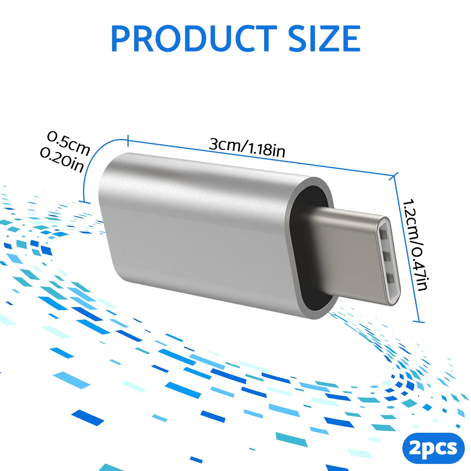 2-Pack USB C to Lightning Cable Fast Charger & Data Sync for iPhone 15/14/13/12 & iPad Pro | 3A Quick Charge | Durable Nylon Braided (Silver) | Perfect for Home, Office & Travel Charging