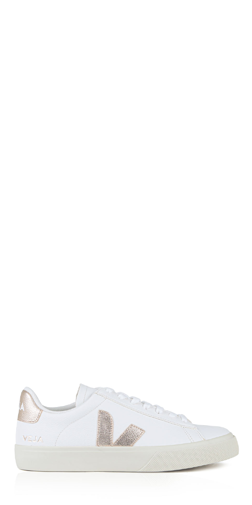 Premium Campo Leather Sneakers for Men & Women - White Platine Color - Comfortable & Stylish Casual Shoes for Walking, Travel & Everyday Wear