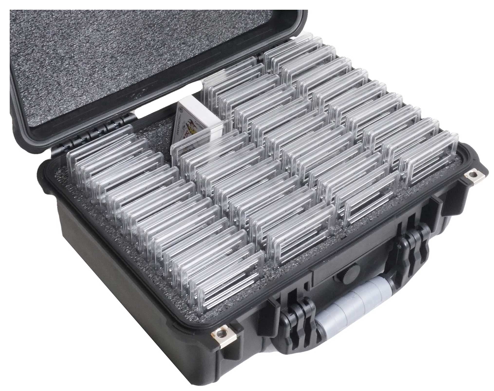 Case Club 72-132 Graded Card Slab Carrying Case - Fits PSA/BGS/FGS & More - Sports & Trading Card Collector Box for Pokemon/MTG/Baseball - Travel Holder for Slabs/Sleeves/Loose Cards - Perfect for Collectors, Conventions & Secure Storage
