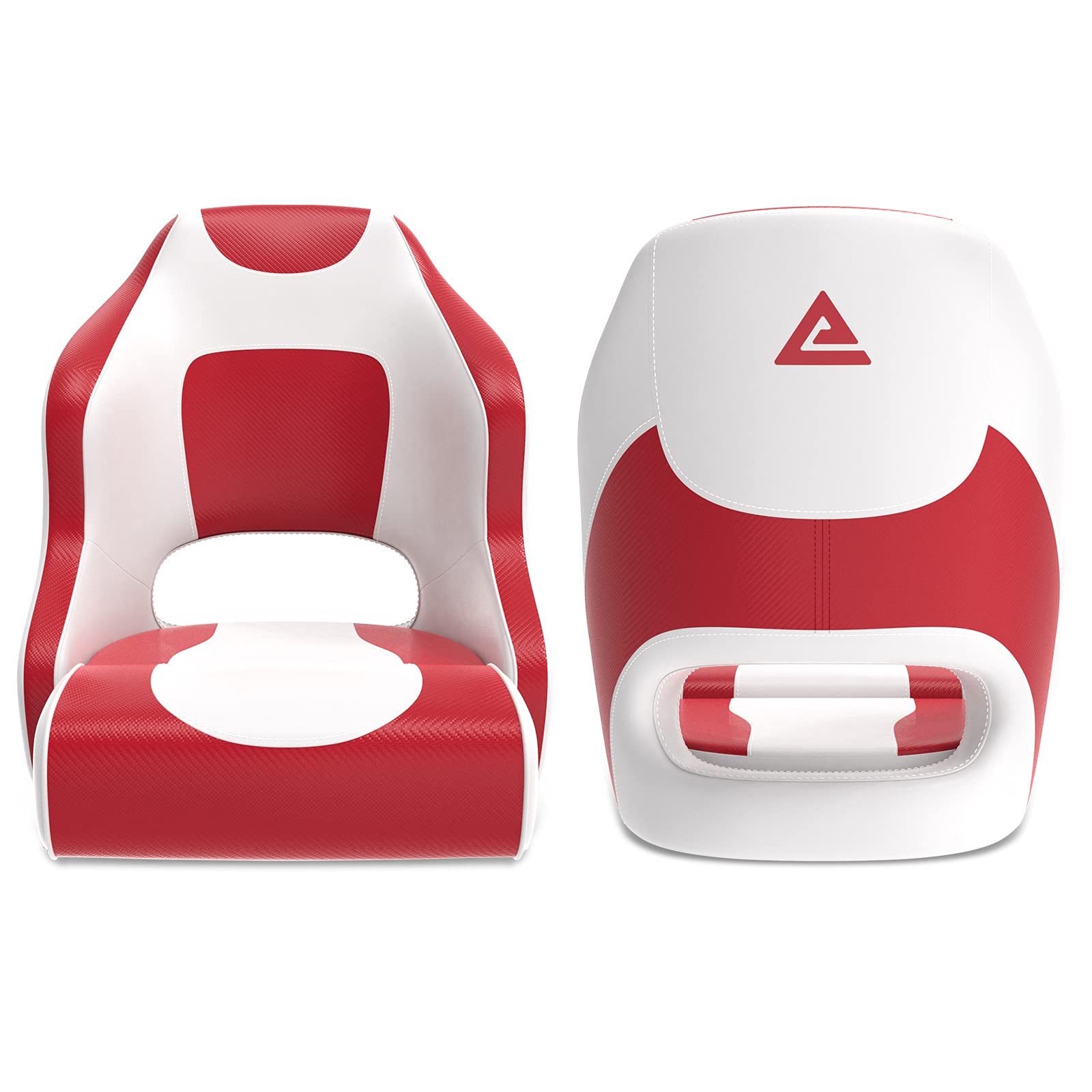 Premium Two-Tone Boat Seat - Flip-Up Captain's Bucket for Boating & Fishing