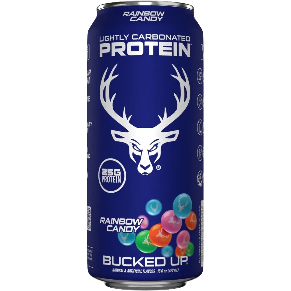 Bucked Up Lightly Carbonated Protein Drink - Ready-to-Drink (RTD) Protein Shake for Muscle Recovery & Energy Boost - Perfect for Post-Workout, Gym & Active Lifestyle