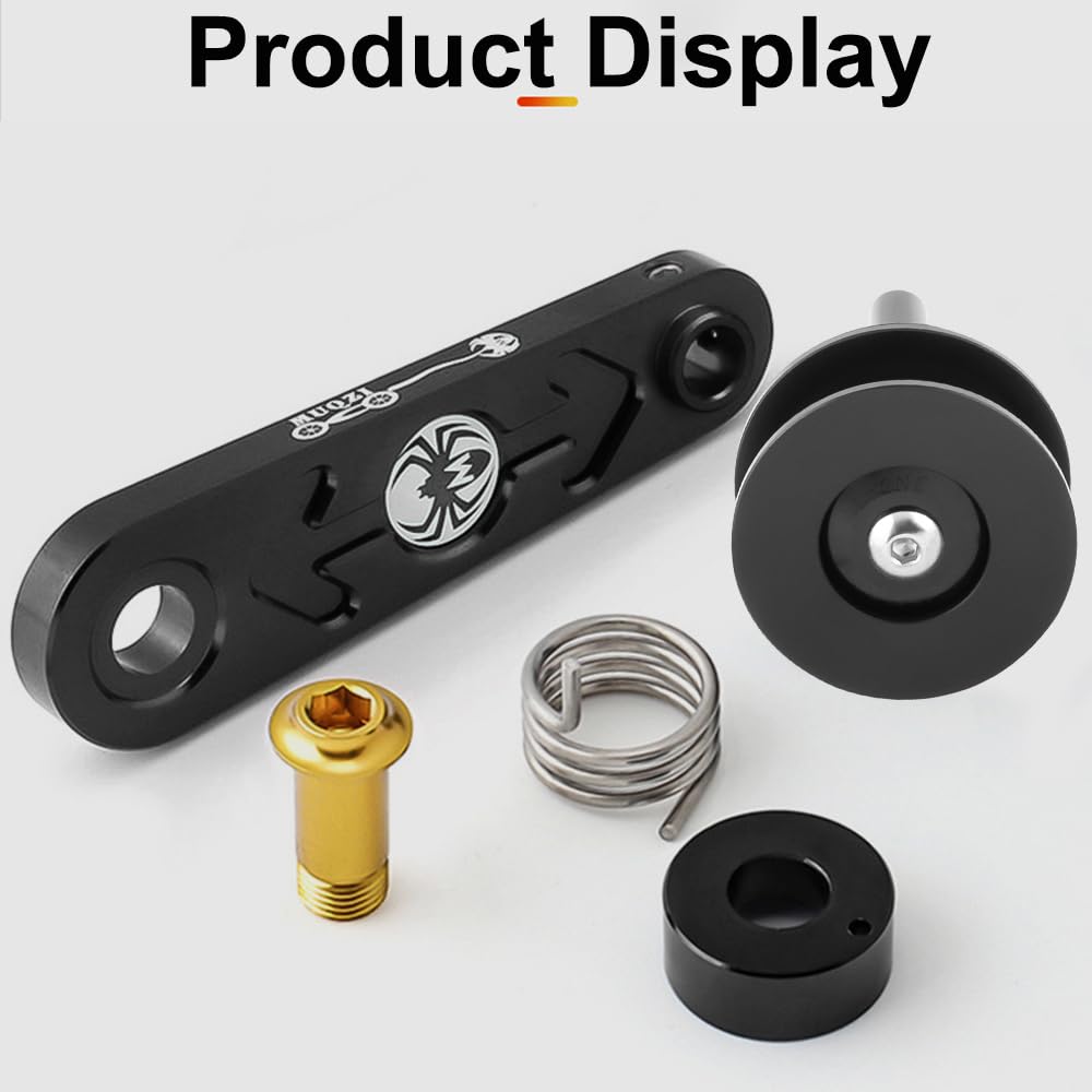 Single Speed Chain Tensioner Roller for BMX & Fixie Bikes - Black | Durable Bike Chain Guide for Smooth Cycling | Perfect for Urban Commuting & Street Riding