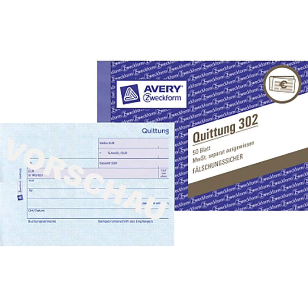 Avery 302 Executive Book Binder - Professional Blue & White Paper Binders for Office, School, and Business Document Organization | Perfect for Reports, Presentations, and Filing Systems