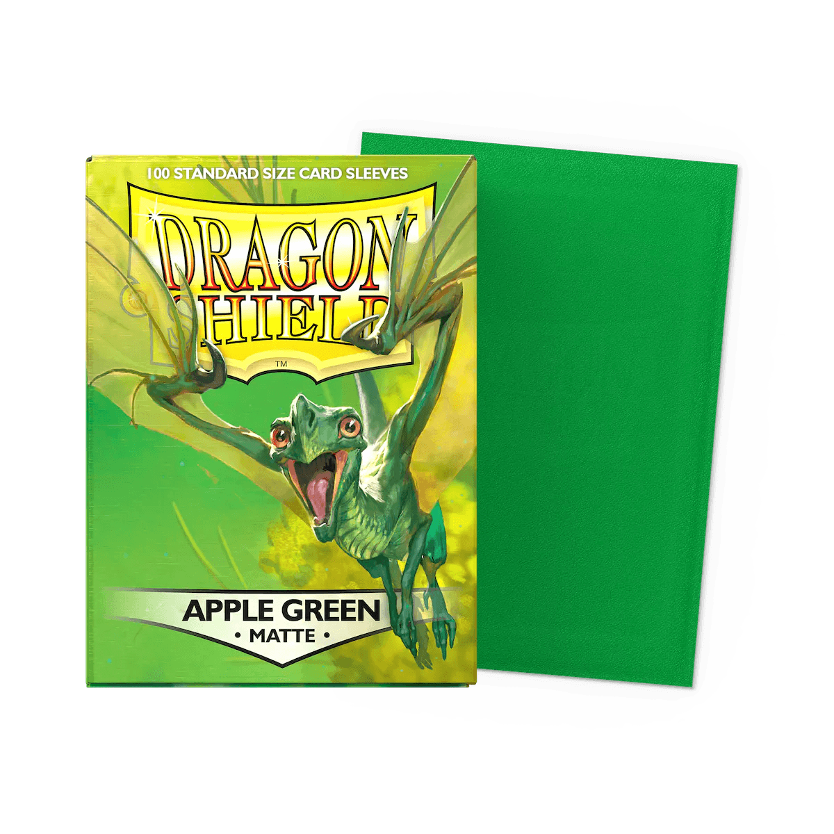 Dragon Shield Matte Card Sleeves - Standard Size (100 Pack) - Apple Green - Perfect for MTG, Pokemon, and Yu-Gi-Oh Card Protection & Gaming Accessories