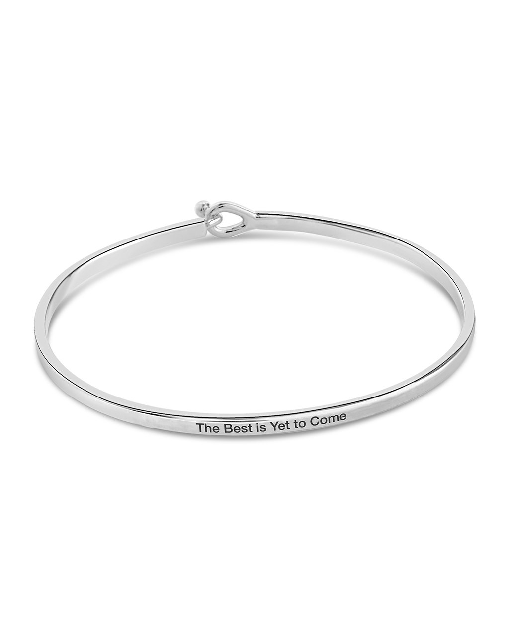 Mantra Hook and Eye Bangle Bracelet - Adjustable Yoga Meditation Jewelry for Women, Boho Chic Spiritual Accessories for Daily Wear & Special Occasions