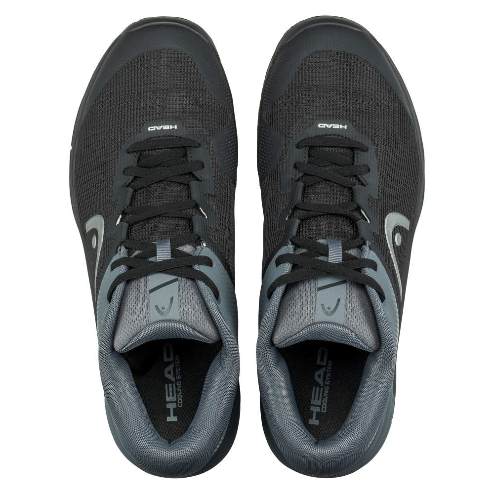 Head Revolt EVO 2.0 Men's Tennis Shoes - Black/Grey | Lightweight Performance Court Shoes for Competitive Play & Training