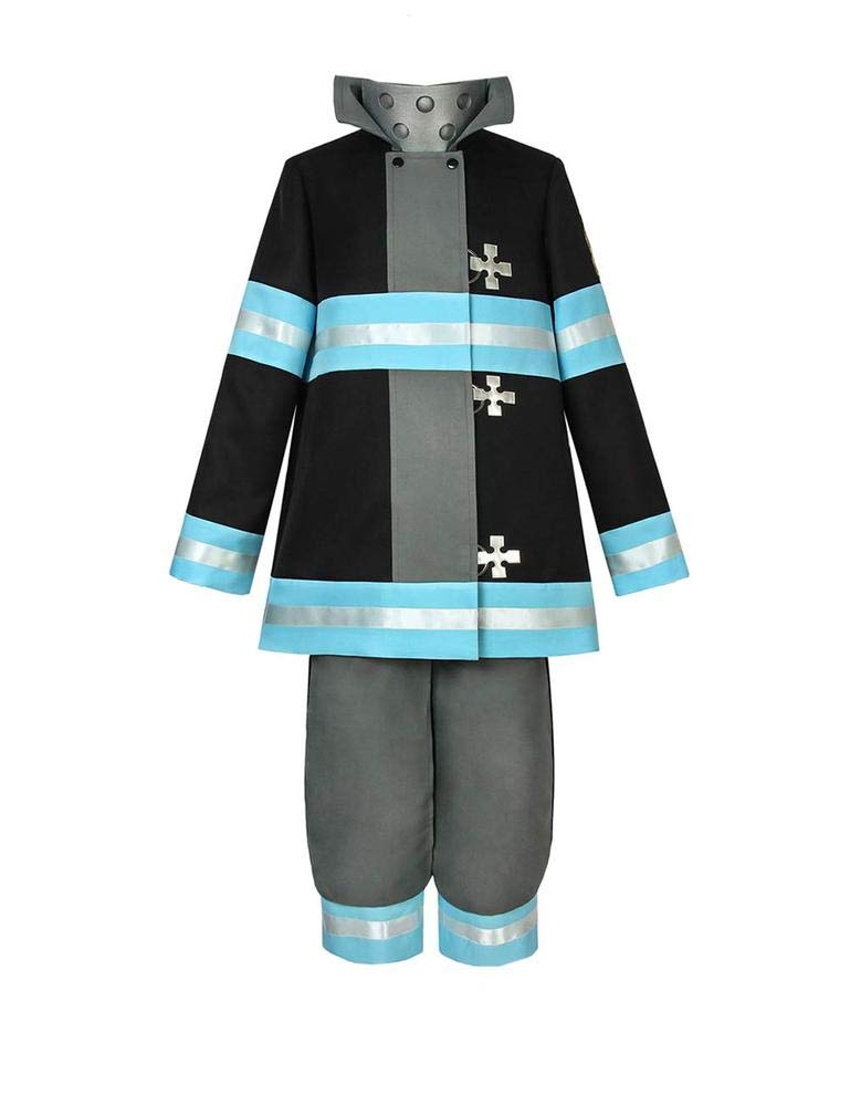 Fire Force Shinra Kusakabe Anime Cosplay Costume - Full Set Uniform for Halloween, Conventions & Cosplay Events | Premium Quality Fireman Outfit