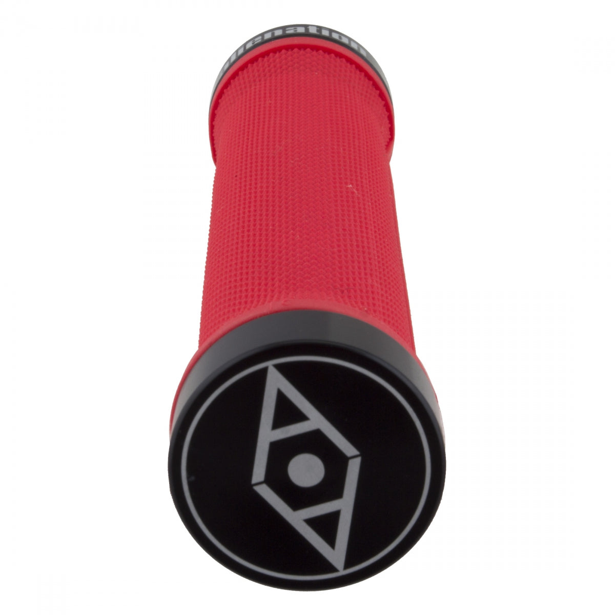 Alienation Moto Vexk II Single Lock On Red 135mm BMX Bike Grips - Durable Comfort Grip for BMX, Mountain & Dirt Bikes - Perfect for Urban Commuting & Extreme Riding