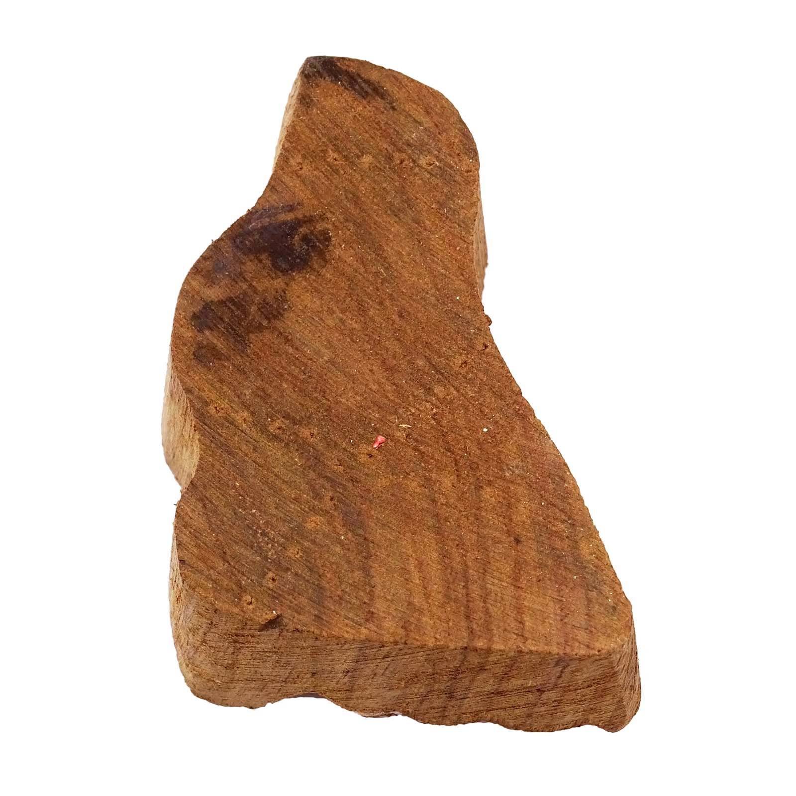 Hand Carved Indian Wood Stamp - Duck Stamp Brown Block for Textile Printing | DIY Fabric Stamping, Scrapbooking & Craft Projects