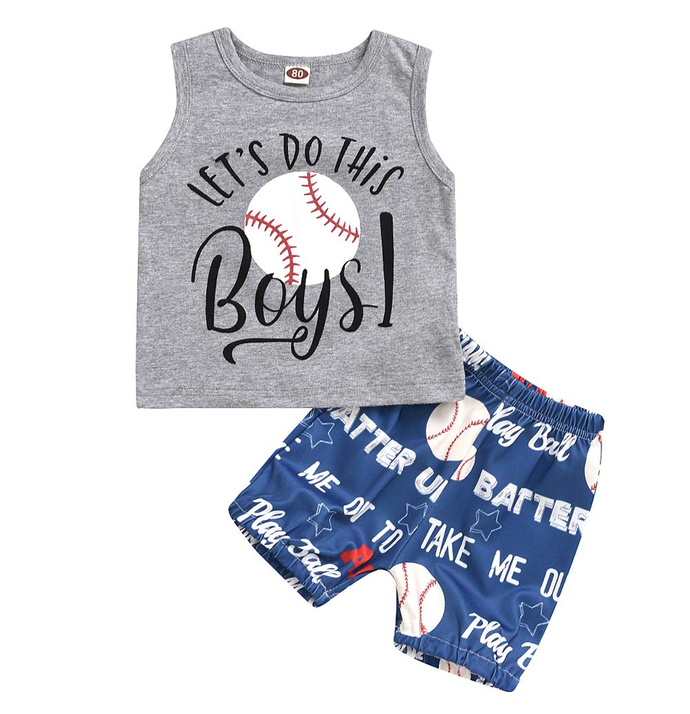 IMCUTE Toddler Baby Boys & Girls Outfit Set - Sleeveless Tank Top Vest & Shorts - Casual Summer Clothes for Playtime & Outdoor Activities