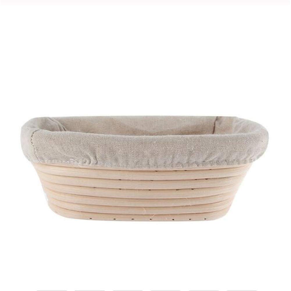 1 Pcs Round Bread Proofing Basket, Rattan Banneton Brotform, Fermentation Wicker Basket for Sourdough, Country Baguette & Artisan Bread (21x15x8cm) - Perfect for Home Baking, Bread Making & Dough Rising