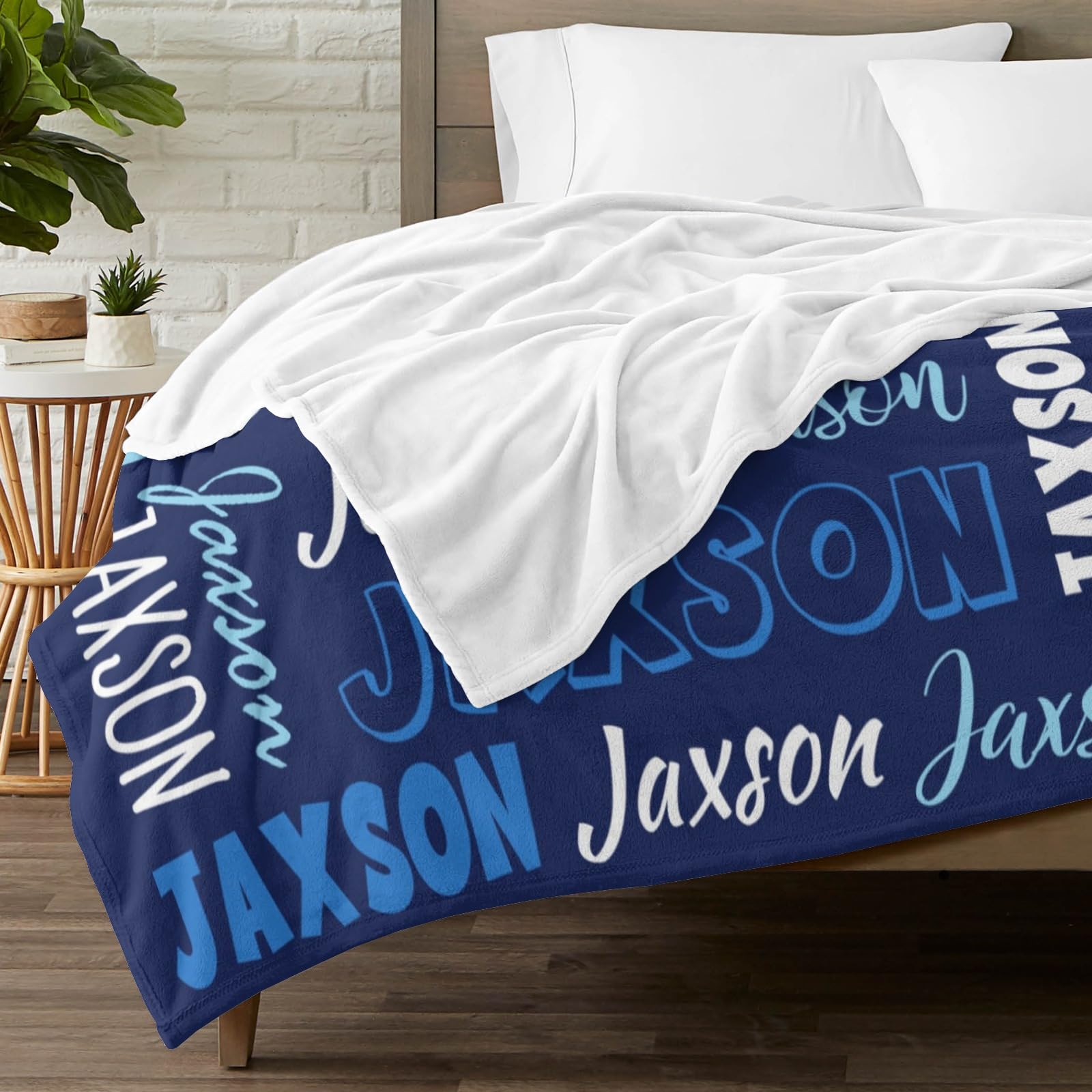 Custom Personalized Blankets for Kids & Adults - Super Soft Flannel Baby Blanket with Name - Perfect Christmas & Birthday Gift for Cozy Family Moments