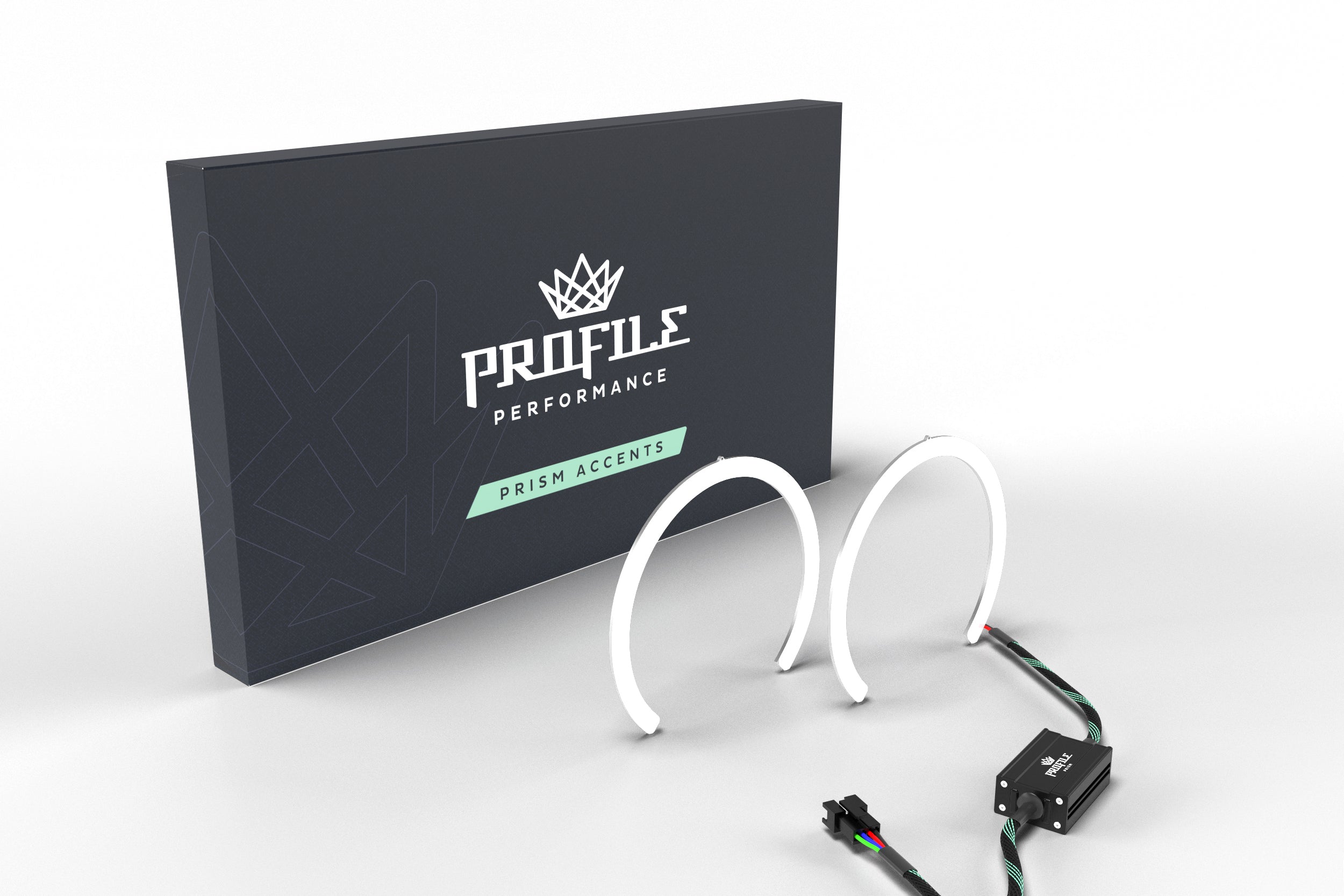 105mm RGB Profile Prism Halo with Driver - Compatible with RGB Controller for PC Gaming, Case Lighting & Custom LED Setups