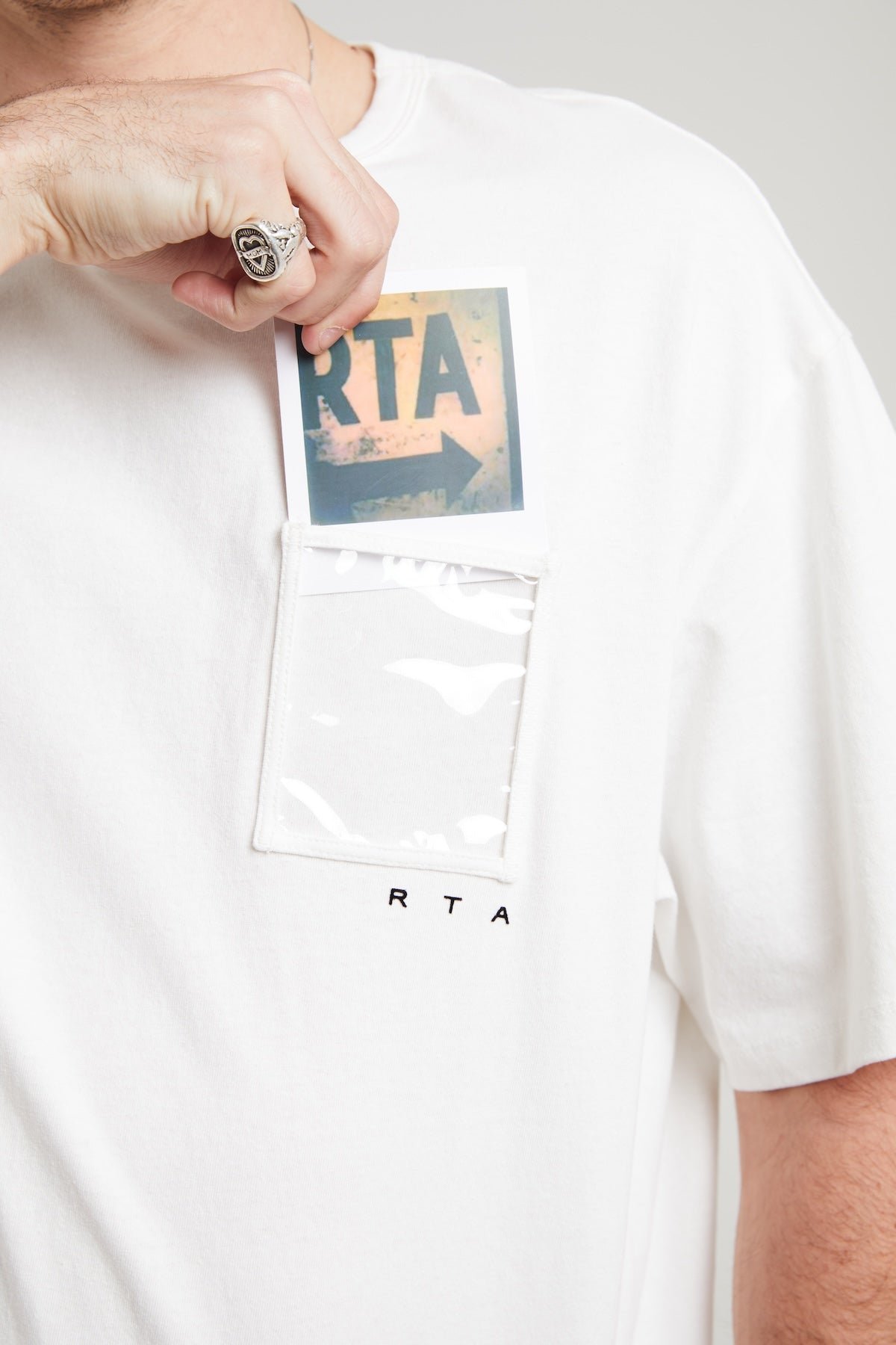 Custom Photo Pocket T-Shirt | Personalized White Tee with Photo Insert | Perfect for Gifts, Family Events & Custom Apparel