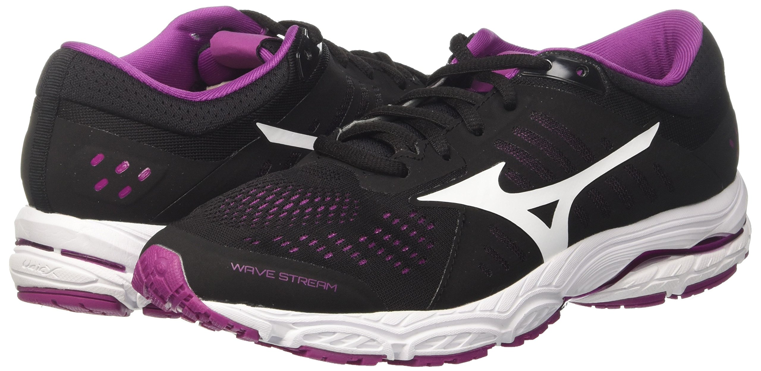 Mizuno Women's Wave Stream Running Shoes - Black Size 7.5 Medium (B,M) | Lightweight Gym Trainers for Jogging, Workouts & Fitness Training