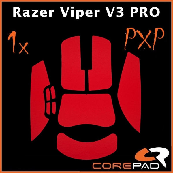 Corepad PXP Grips for Razer Viper V3 Pro - Premium Gaming Mouse Grip Tape for Enhanced Control & Comfort - Perfect for FPS, MOBA & Esports Gaming