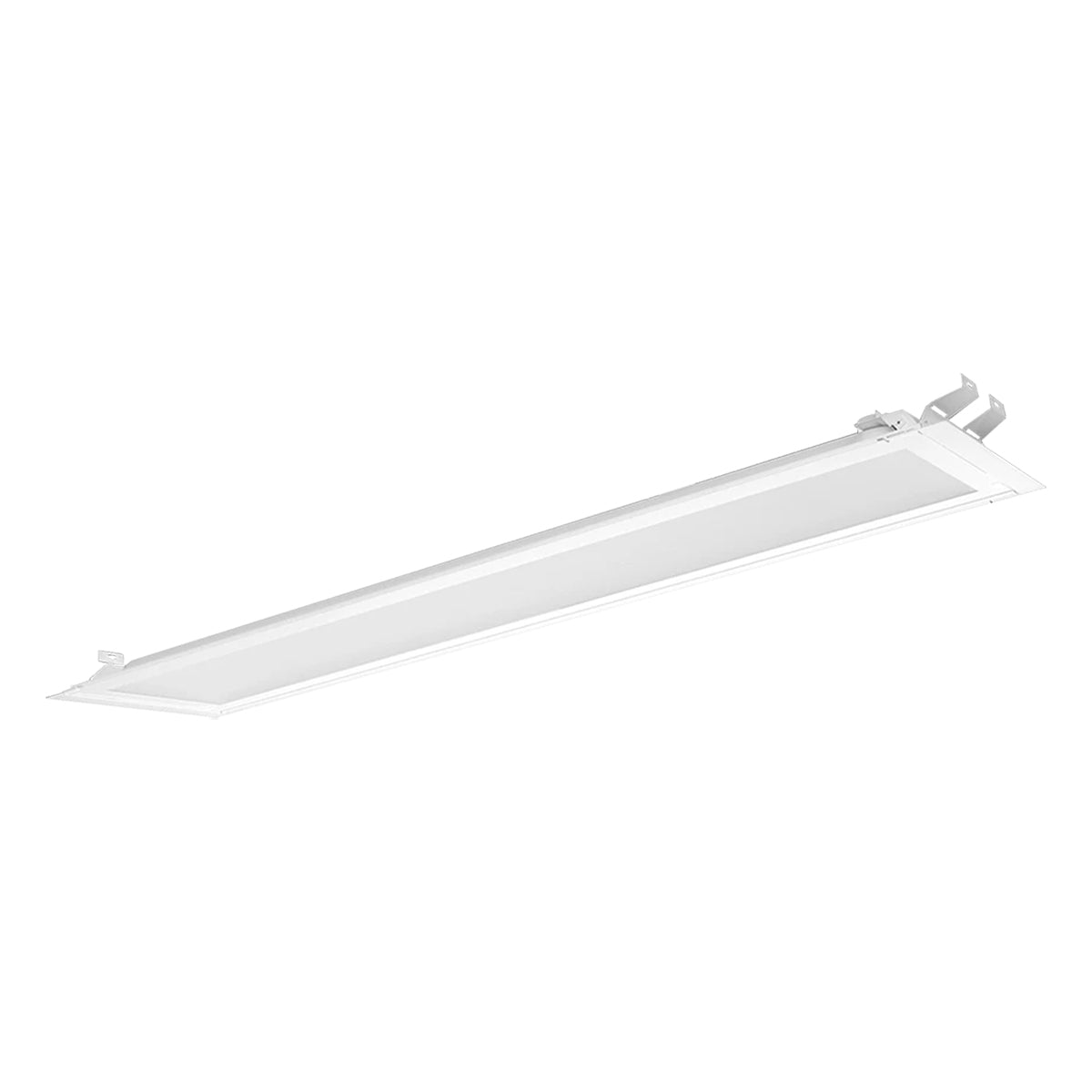 1x4 LED Retrofit Panel Light 30W 3900 Lumens 35K/40K/50K CCT with Battery Backup 120-277V - Perfect for Office, Warehouse, and Commercial Lighting