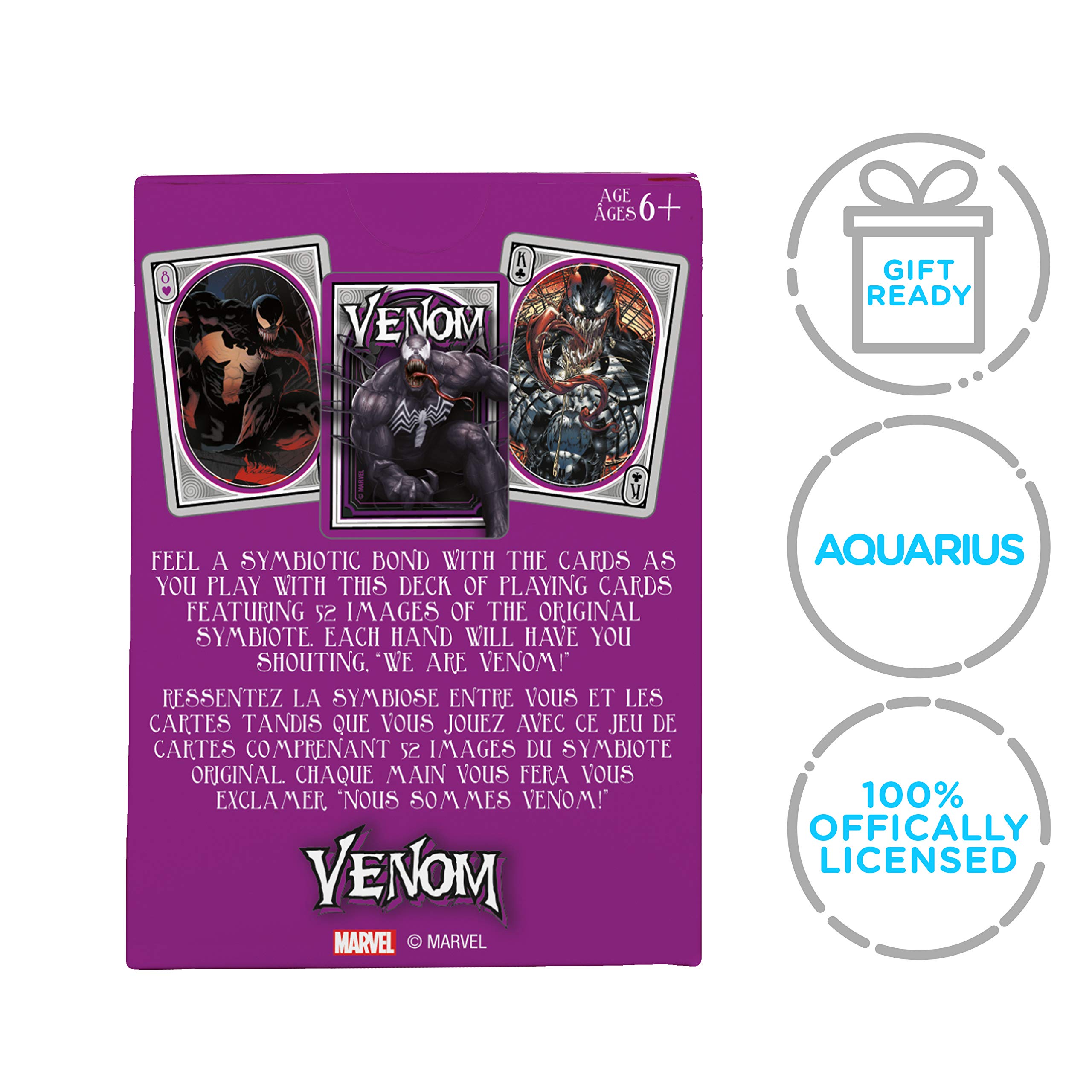 Marvel Venom Playing Cards - Official Licensed Venom Themed Poker Deck for Card Games & Collectibles | Perfect for Poker Nights, Magic Tricks & Marvel Fan Gifts