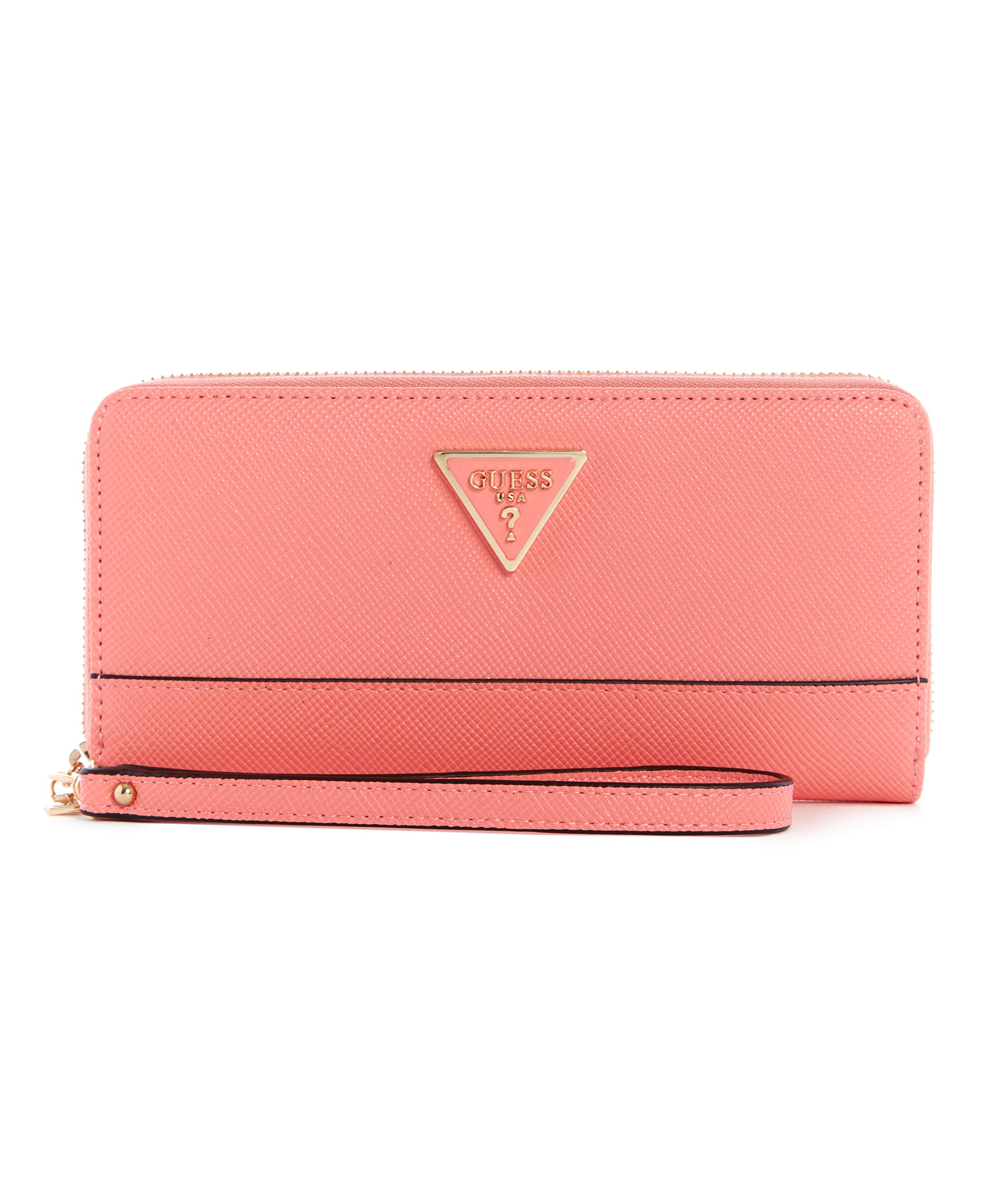 GUESS Women's Noelle Large Zip Around Wallet - Stylish Leather Wallet for Women with Multiple Card Slots & ID Window - Perfect for Everyday Use, Travel & Gifting