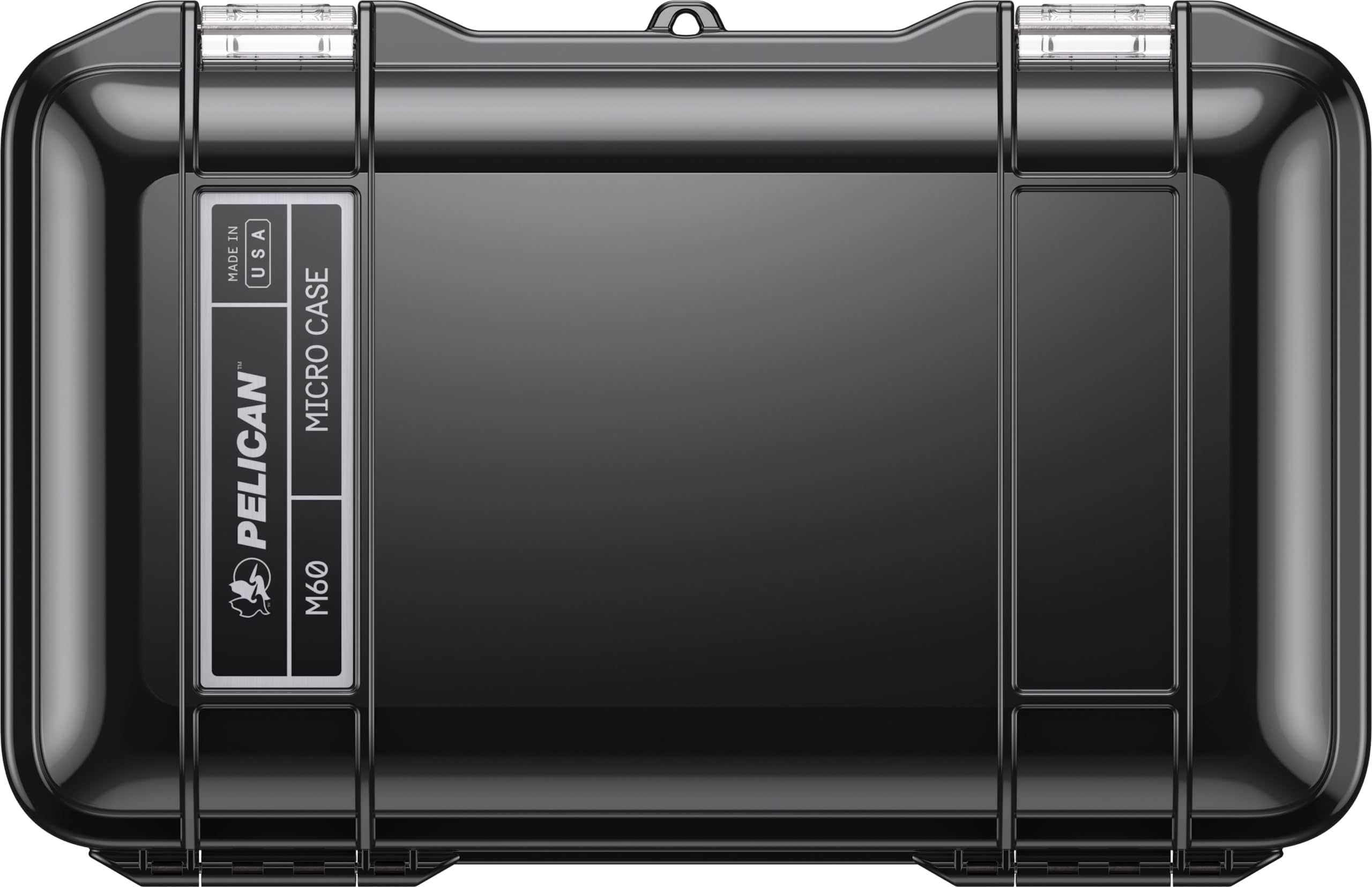 Pelican M60 Micro Waterproof Case - Dry Box for iPhone, GoPro, Cameras | Shockproof, Dustproof Protection | Perfect for Camping, Fishing, Hiking, Kayaking & Beach Activities (Black)