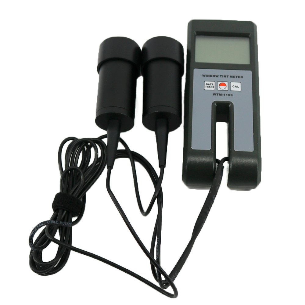 WTM-1100 Digital Window Tint Meter - Precise Light Transmittance Gauge for Glass & Plastic Films - Car, Home & Office Window Tint Testing Tool