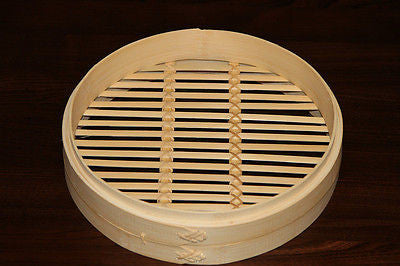 Premium 12 Inch Bamboo Steamer Set - 2 Stackable Steamer Baskets with Lid for Dim Sum, Dumplings & Asian Cooking | Natural & Eco-Friendly Kitchenware