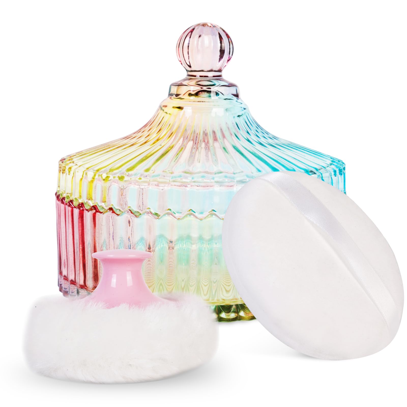 LAKIRA Extra Large Body Powder Puff with Container - 5.35