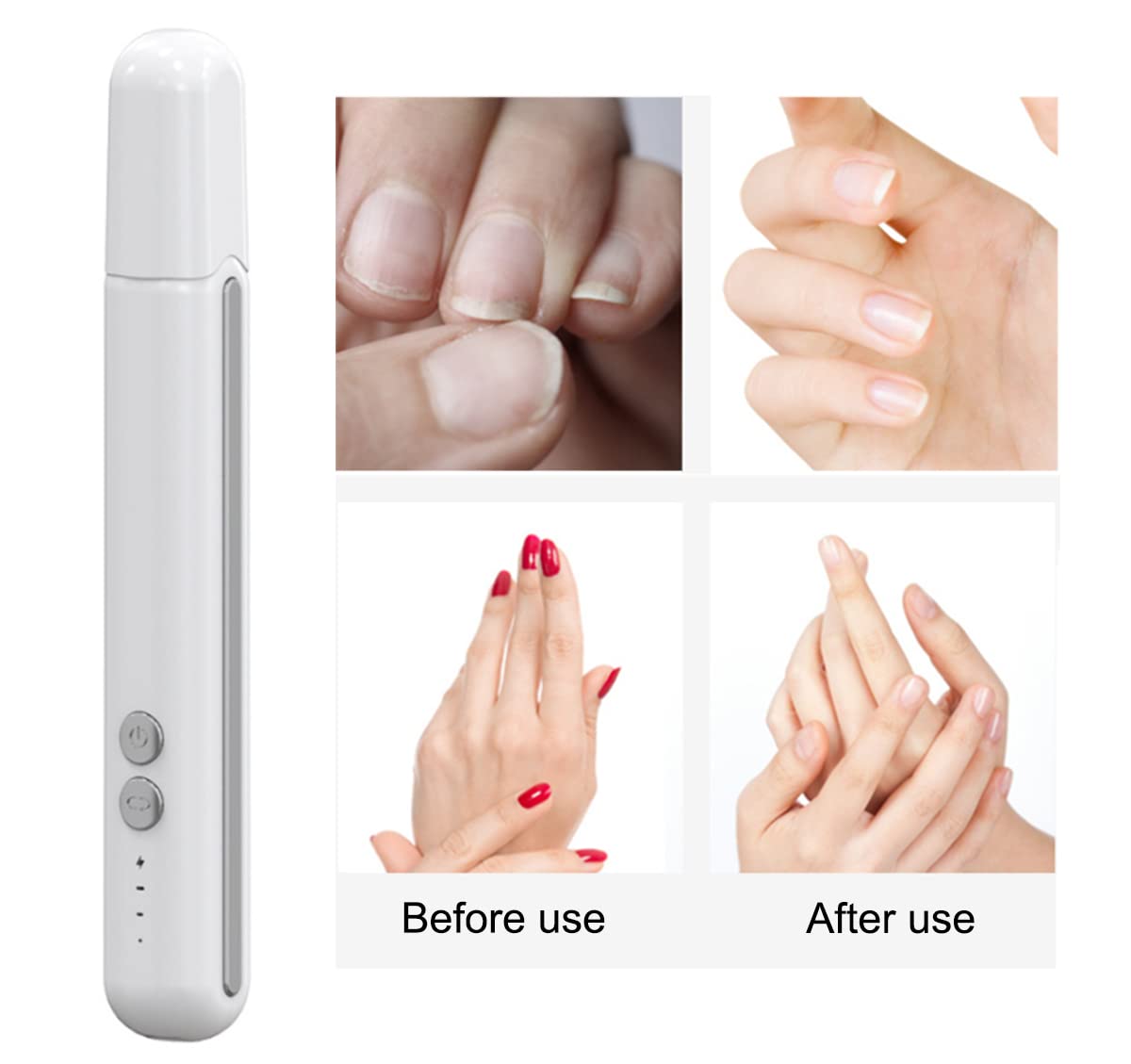 Professional Electric Nail Drill Kit - Cordless Nail File Machine with Bits for Acrylic & Gel Nails | Portable Manicure Pedicure Set (M1-White) | Perfect for Salon & Home Nail Care