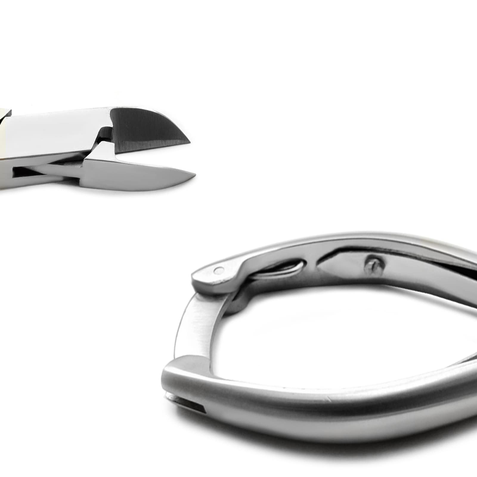 Professional Ingrown Toenail Clippers & Cutters Set - Straight & Curved Side Cutters, Cuticle Pusher, Skin Knife - Podiatrist-Approved Toenail Care Tools for Pain Relief & Pedicure | Perfect for Home Grooming, Salon Use & Ingrown Toenail Treatment
