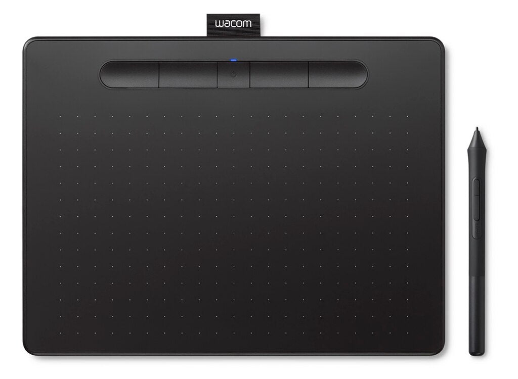 Wacom Intuos Comfort Plus PB M Graphic Drawing Tablet - Black | Digital Art, Photo Editing & Creative Design for Artists & Designers