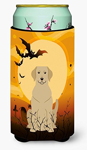 Halloween Yellow Labrador Tall Boy Beverage Insulator Hugger - Cute Dog-Themed Drink Cooler for Halloween Parties, BBQs, and Outdoor Events